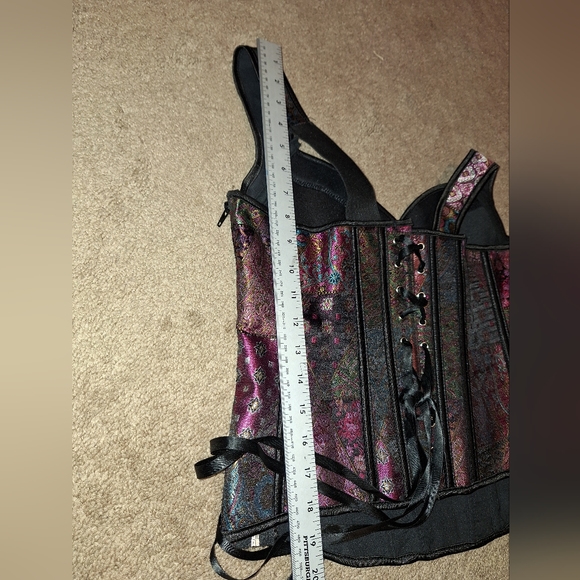 NWOT/Women's multicolor lace up shapewear tank corset/ - Picture 10 of 14